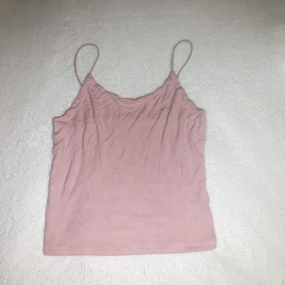 pale pink cropped tank